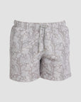Taupe Paisley Swim Shorts
