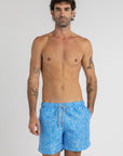 Blue Graffiti Swim Shorts