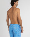Blue Graffiti Swim Shorts