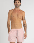 Solid Pink Swim Shorts (4 Way Stretch)