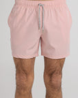 Solid Pink Swim Shorts (4 Way Stretch)