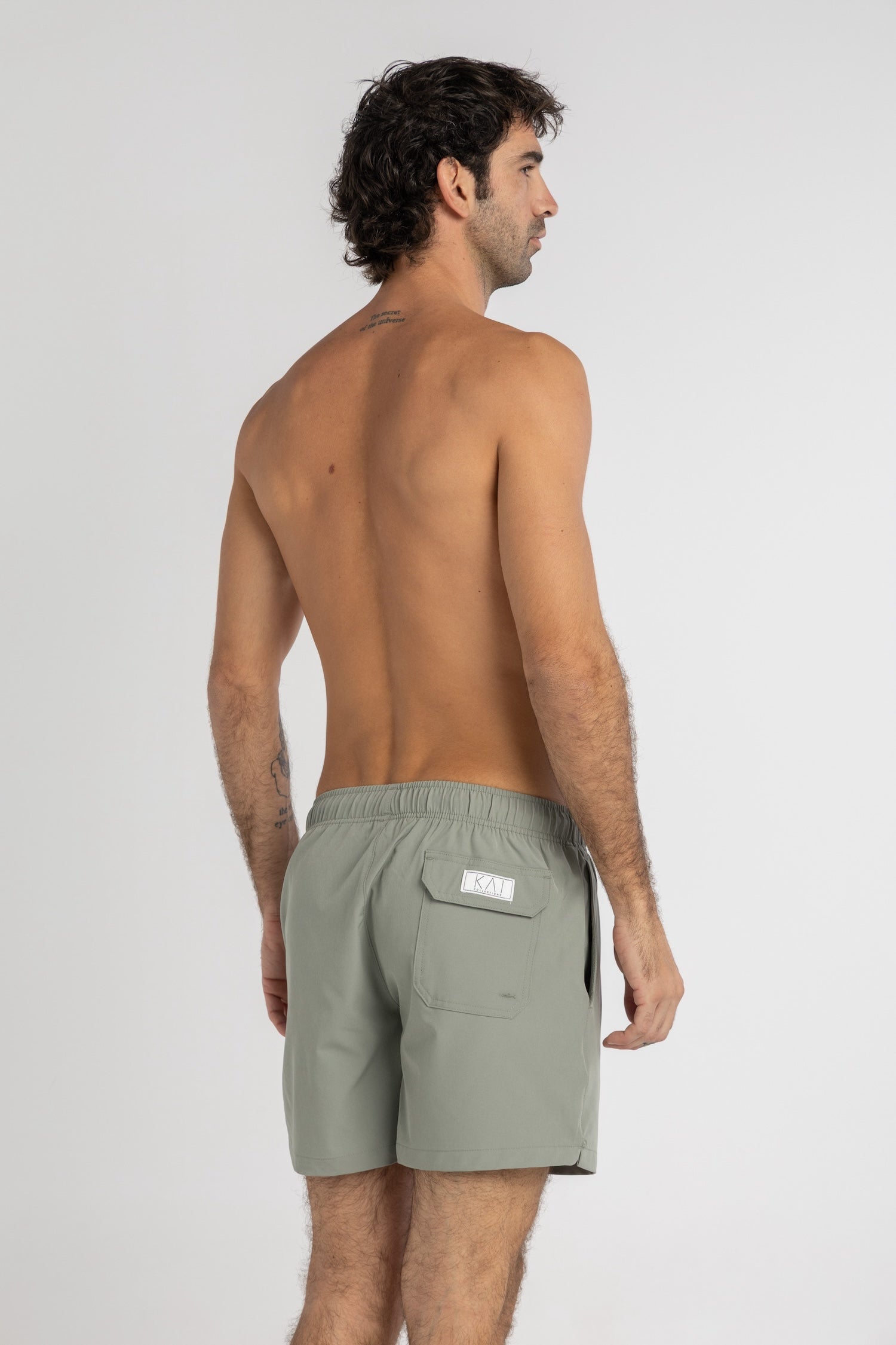 Sage Green Swim Shorts (4 Way Stretch)