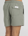 Sage Green Swim Shorts (4 Way Stretch)