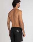 Solid Black Swim Shorts (4 Way Stretch)