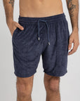Navy Terry Towel Short