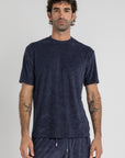 Navy Terry Towel T-Shirt