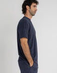 Navy Terry Towel T-Shirt