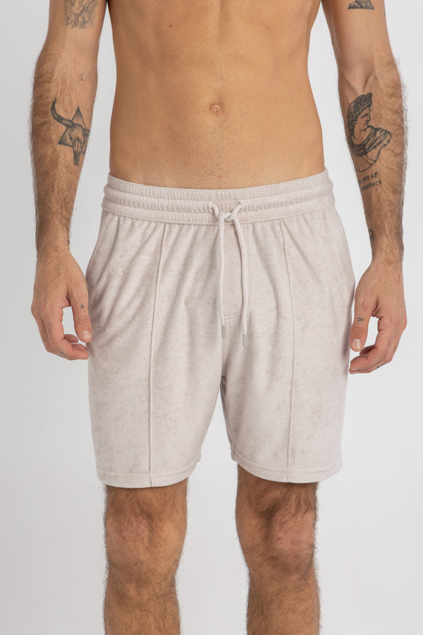 Taupe Terry Towel Short