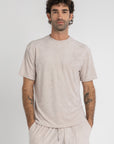 Taupe Terry Towel T-Shirt