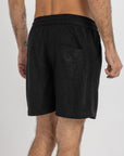 Black Terry Towel Short