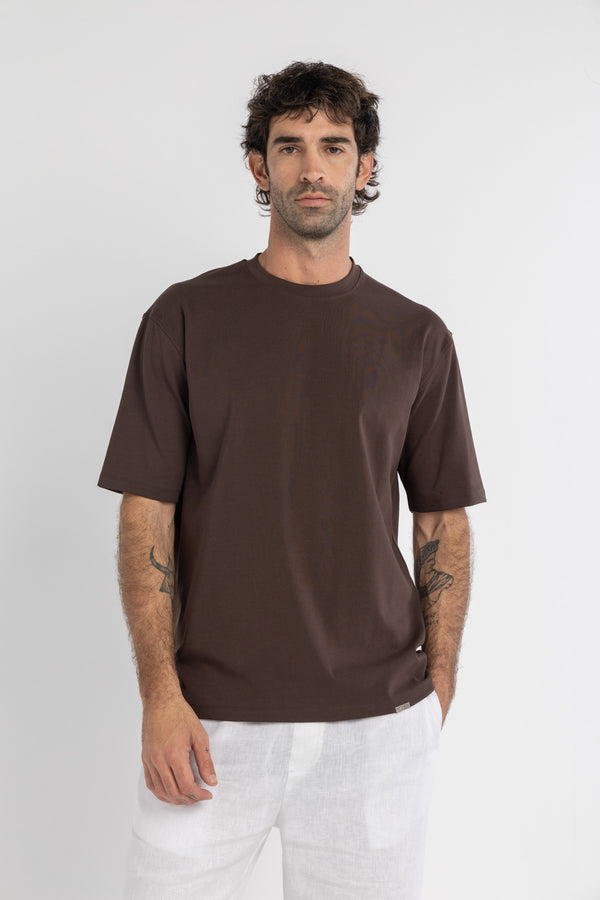Mocha Premium Oversized T-Shirt