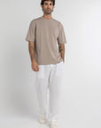 Taupe Premium Oversized T-Shirt