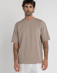 Taupe Premium Oversized T-Shirt