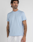 Baby Blue Mercerised Cotton T-Shirt