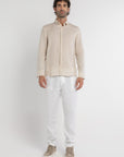 Men's Beige Linen Shirt