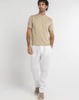 Beige Knitted T-Shirt