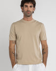 Beige Knitted T-Shirt