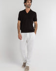 Brown Heavy Knit Polo