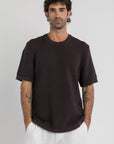 Brown Crochet T-Shirt