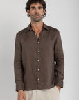 Dusty Taupe Linen Shirt
