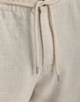 Men's Beige Linen Pants