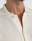 Off-White Crochet Button Up Shirt