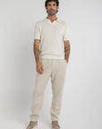 Off-White Crochet Knit Polo