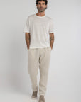 White Pure Linen T-Shirt