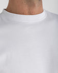White Mercerised Cotton T-shirt
