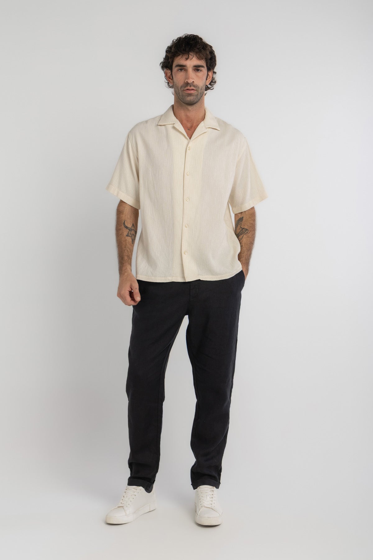 Off-White Jaquard Cuban Shirt