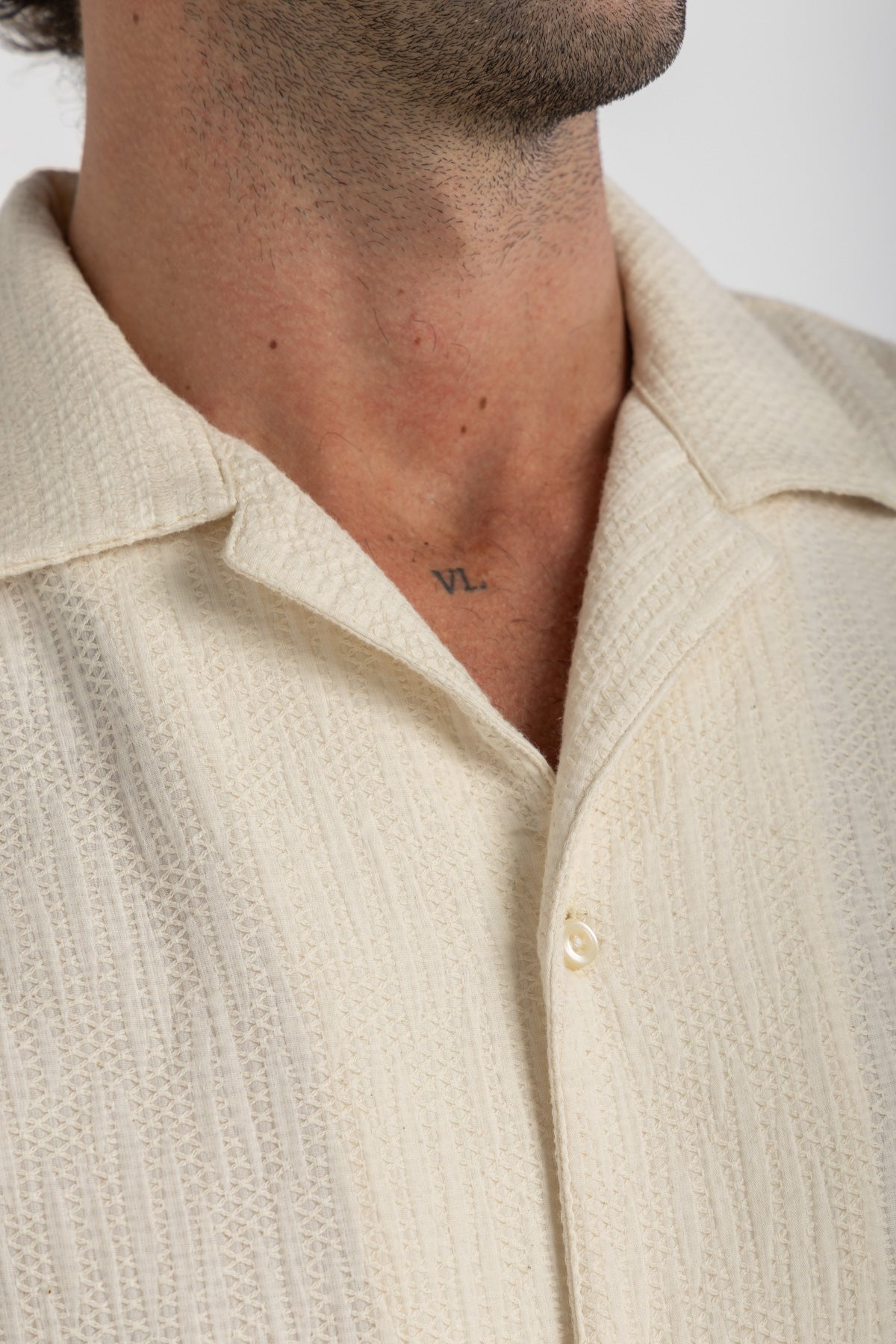 Off-White Jaquard Cuban Shirt