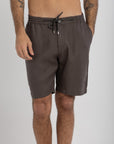 Midnight Grey Linen Shorts