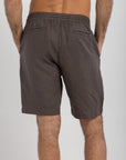 Midnight Grey Linen Shorts
