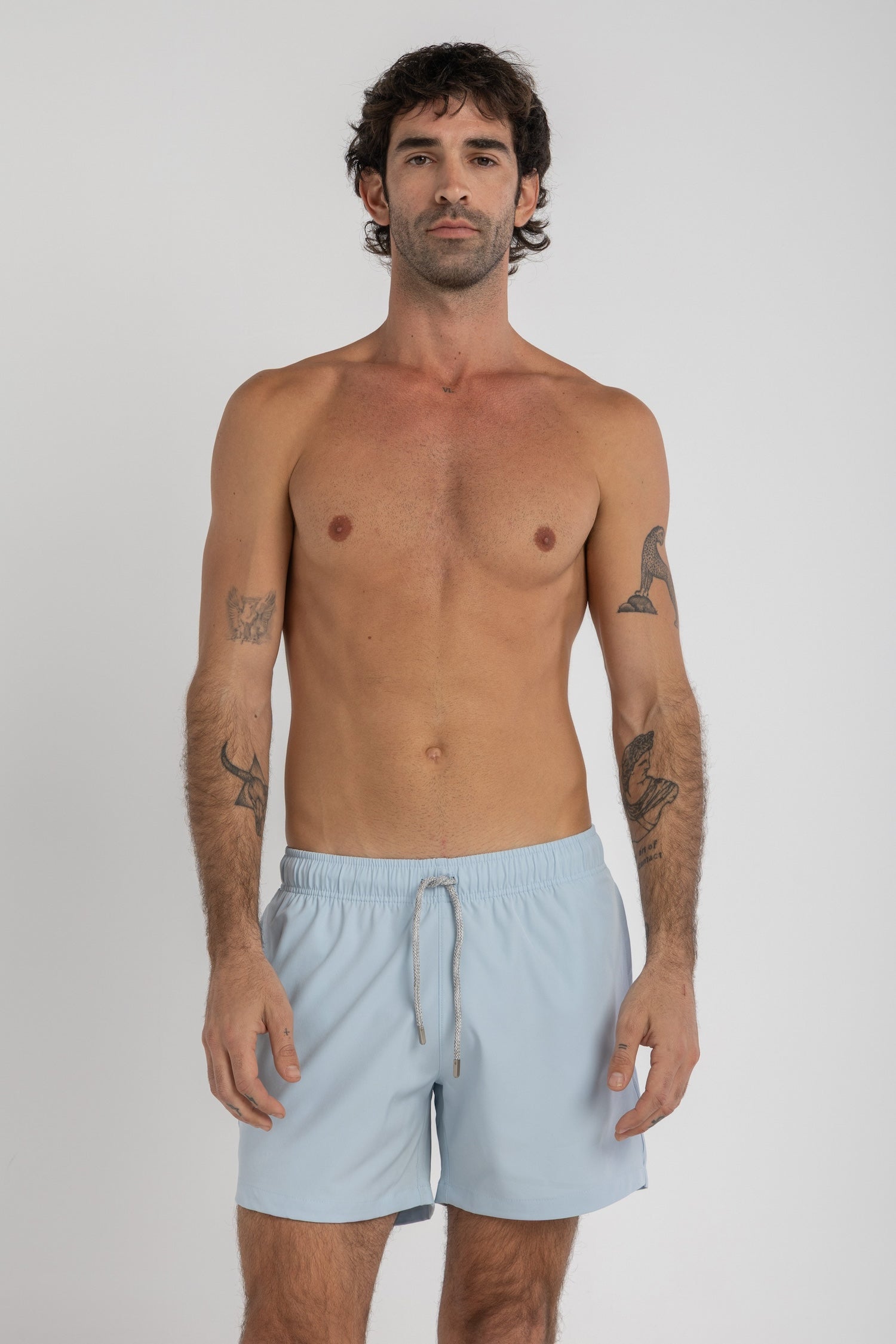 Baby Blue Swim Shorts (4 Way Stretch)
