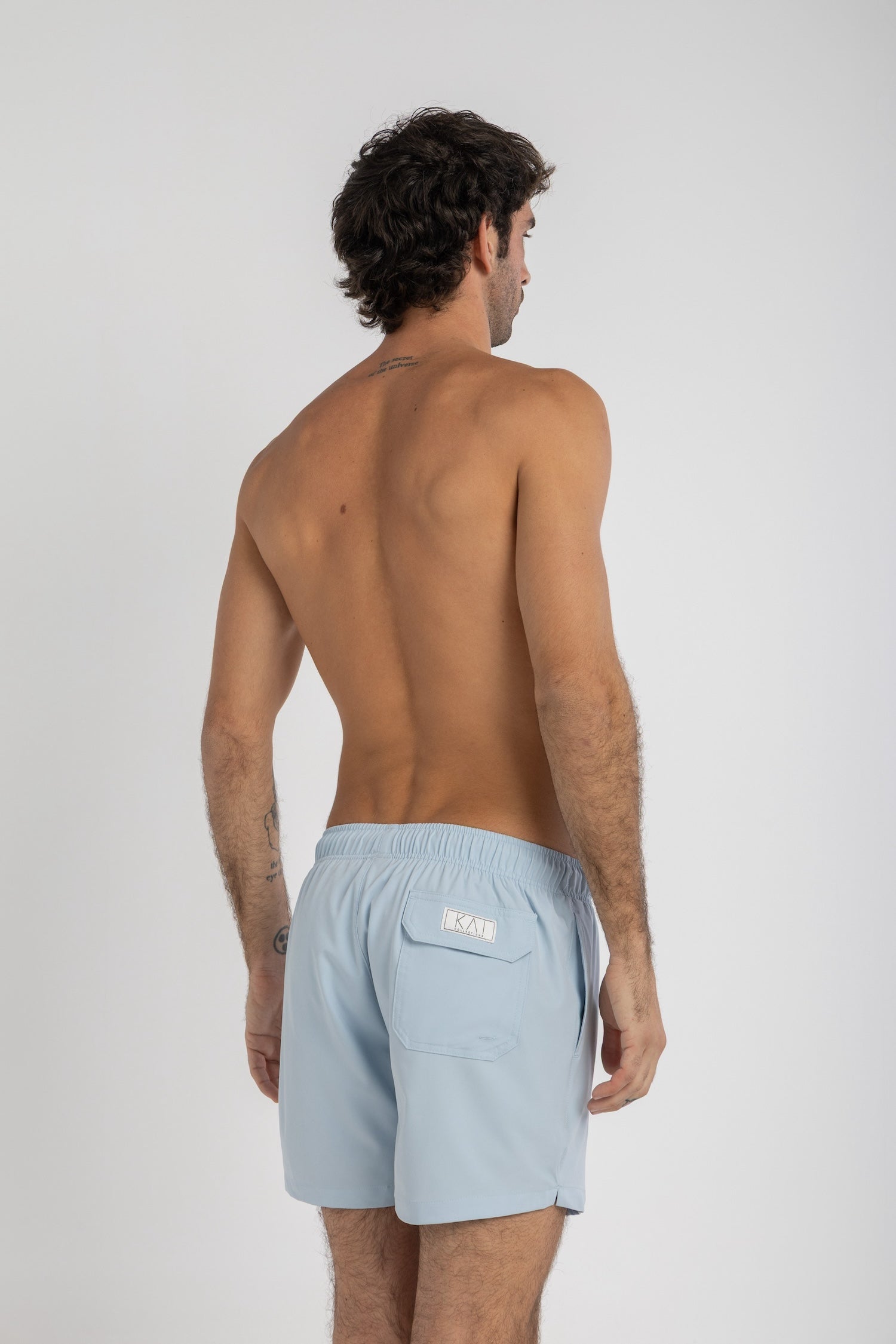 Baby Blue Swim Shorts (4 Way Stretch)