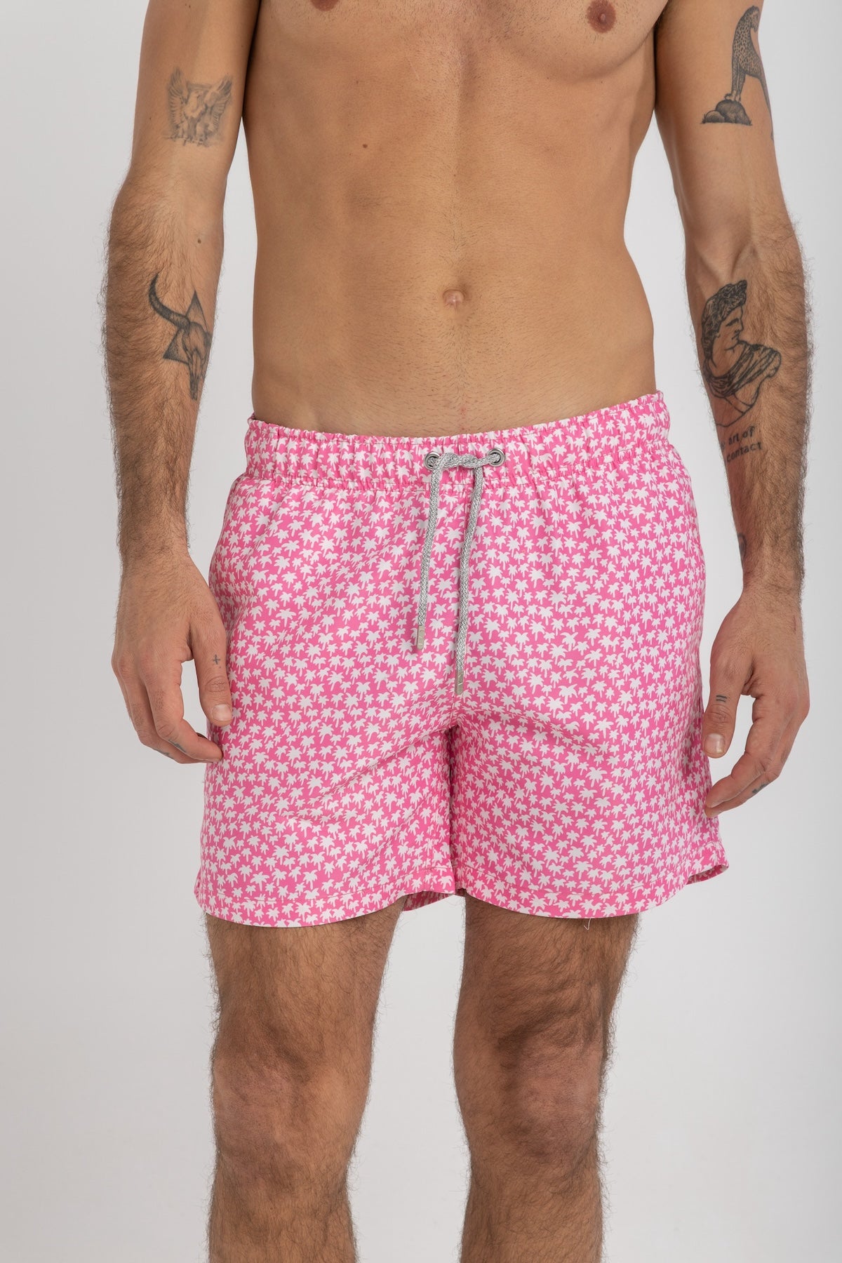 Pink Palm Swim Shorts