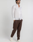 Dark Mocha Linen Pants