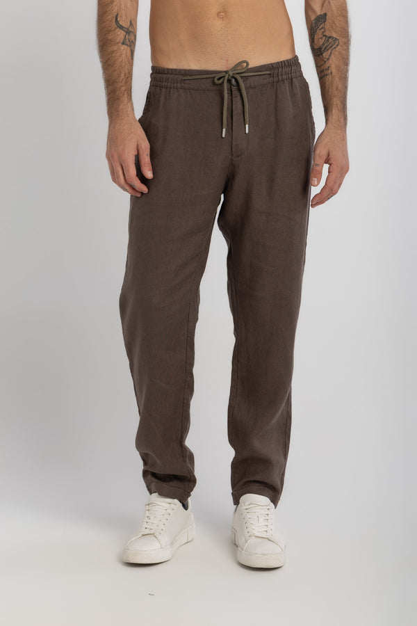 Dusty Taupe Linen Pants