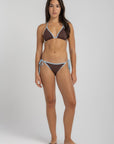 Mocha Zaria Bikini Top