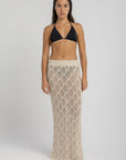 Women's Off-White Crochet Skirt