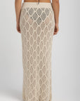 Women's Off-White Crochet Skirt