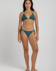 Teal Iris Bikini Bottom
