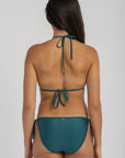 Teal Iris Bikini Top