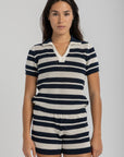 Women's Knit Stripe Polo