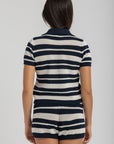Women's Knit Stripe Polo