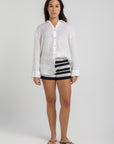 Women's Knit Stripe Short