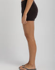 Women's Knit Brown Short
