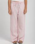 Women's Baby Pink Linen Pant