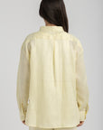 Women`s Baby Yellow Linen Shirt