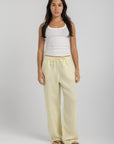 Women's White Ribbed Tank Top